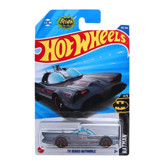 Hot Wheels 5-Car Die-Cast Set – Batman TV Series Batmobile + Birthday Burner + Slide Kick HYY02 + DMC DeLorean + '99 Ford F-150 SVT Lightning HW The '90s | 1:64 Scale Collectible Cars