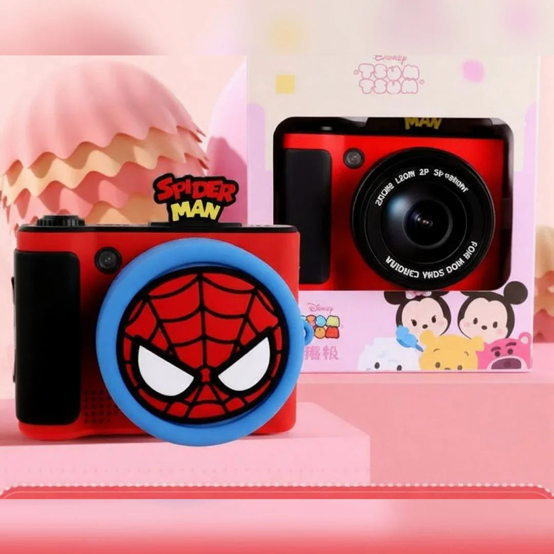 Disney Spider Man Kids Digital Camera – Instant Print Toy with Photo & Video Recording - Red