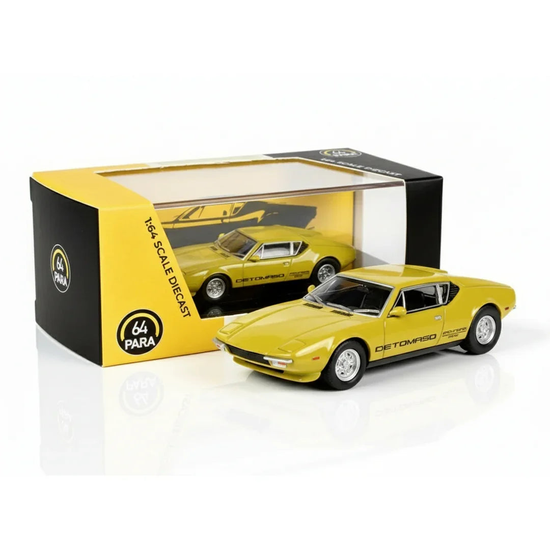 PARA64 1:64 972 De Tomaso Pantera Yellow Diecast Model Car Models