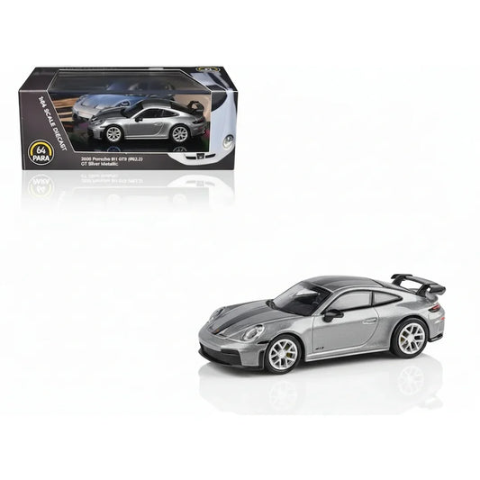 Para64 1:64 Scale 2025 Porsche 911 GT3 (992.2) GT Silver Metallic – Diecast Model Car
