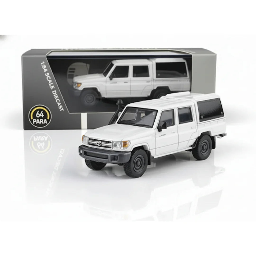 PARA64 1:64 Scale 2012 Toyota Land Cruiser 79 Series LC79 – French Vanilla White Diecast Model Car