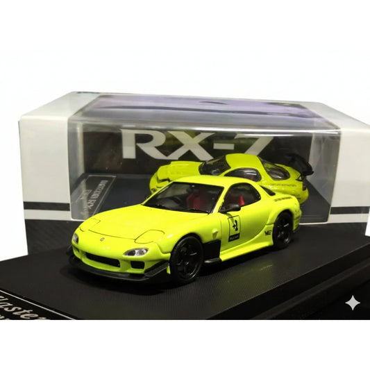 BSC  1:64 MAZDA RX-7 Lime Green Diecast Car Model