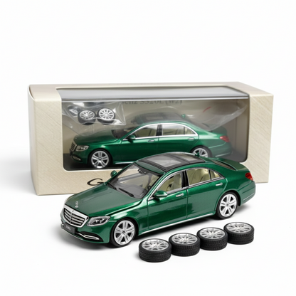 Glory Model 1:64 Mercedes-Benz S320L W222 Green Diecast Car | Luxury S-Class Scale Model