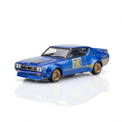 INNO 64 Nissan Skyline 2000 GT-R KPGC110 Racing Concept 1972 Blue 1/64 DIecast Model Car