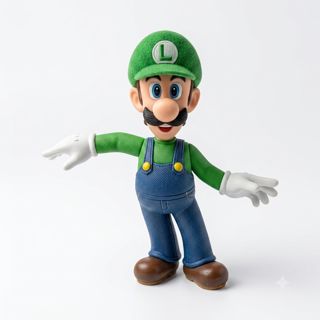 Jakks Pacific World of Nintendo Mini Luigi Collectible Figure 2.5 Inch | Official Nintendo Action Figure for Kids & Collectors