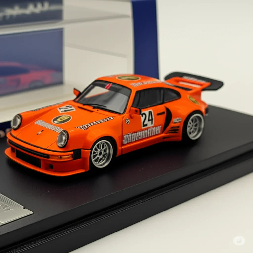 1/64 Street Weapon 1/64 Carrera RSR 3.0/KS-R PORSCHE 911 Jagermeister #24 Diecast Models Car - Jaiman Toys
