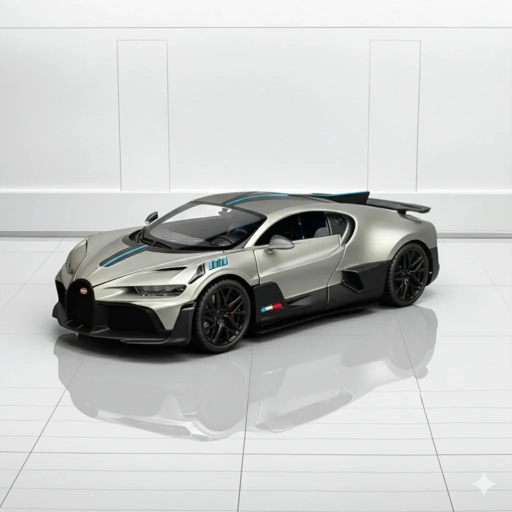 JOY JUNCTION 1:32  Bugatti Divo – Die-Cast Model Car -Grey (JJ248)