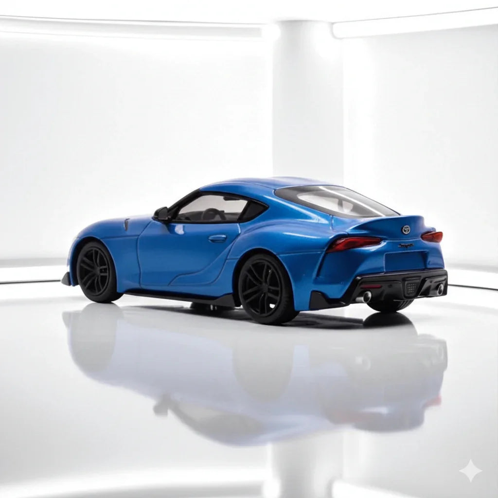 BSC 1:64 Scale Toyota GR Supra A90 Blue Diecast Cat Model - Jaiman Toys