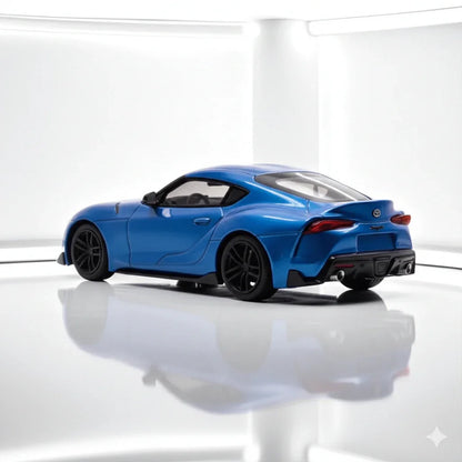 BSC 1:64 Scale Toyota GR Supra A90 Blue Diecast Cat Model - Jaiman Toys