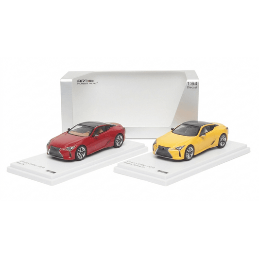 AR Box 1:64 Lexus LC500 2018 Die-Cast Model Car | Premium Luxury Coupe Collectible with Display Base | 2 Variants