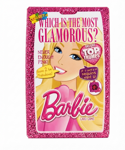 Barbie “Which Is the Most Glamorous?” Deluxe Top Trumps Card Game – 30 Cards – Rare 2015 Collectible Edition