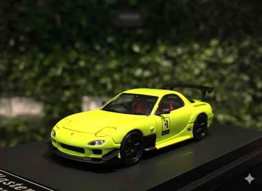1:64 MAZDA RX-7 BSC Lime Green Diecast Car Model - Jaiman Toys