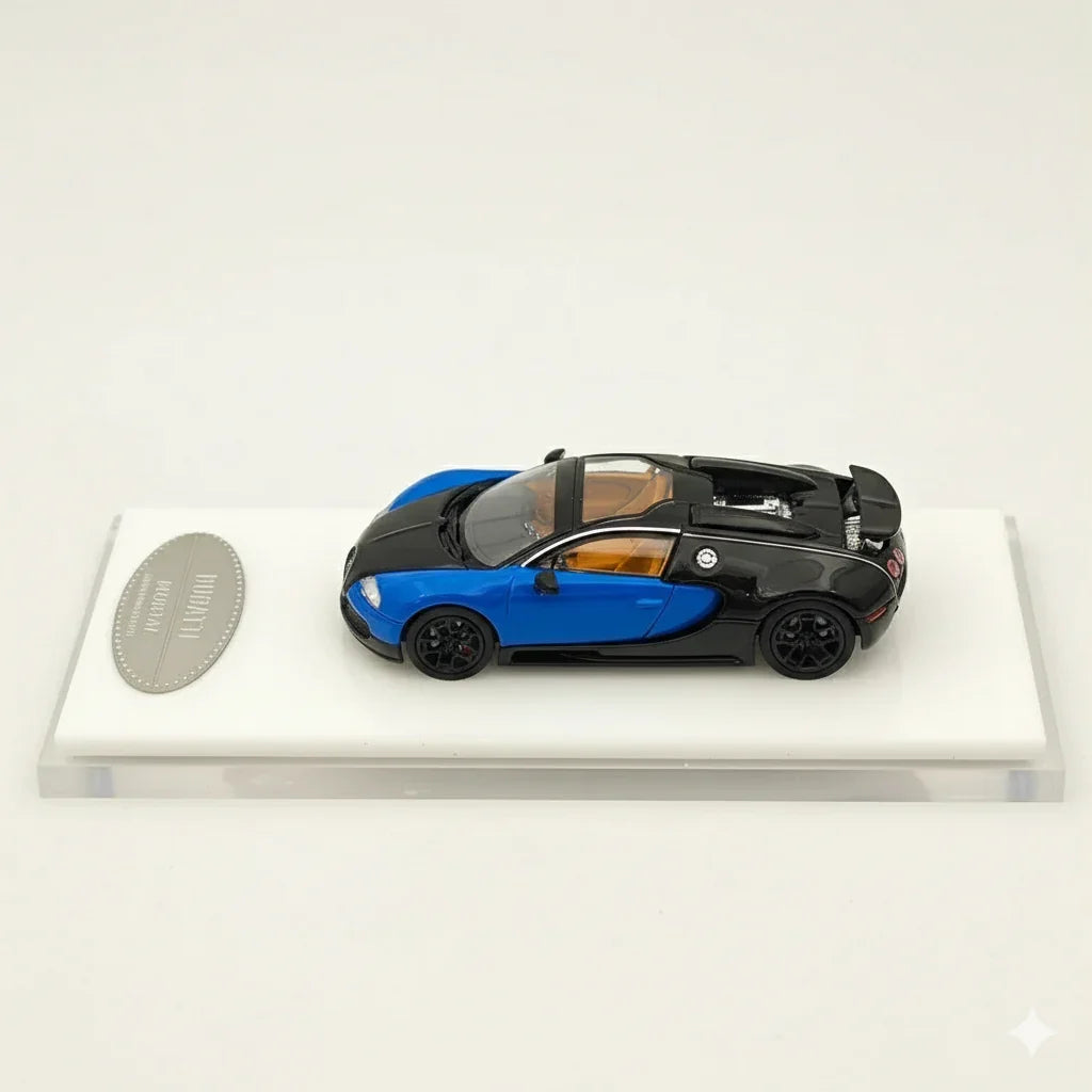 Mortal 1:64 Scale  Bugatti  Blue/Black – Premium Diecast Car Model