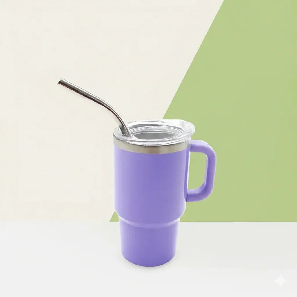 The Quencher H1.0 FlowState™ Miniature Tumbler | 90ml (3oz) Double Wall Stainless Steel With Handle & Straw – Pack of 7