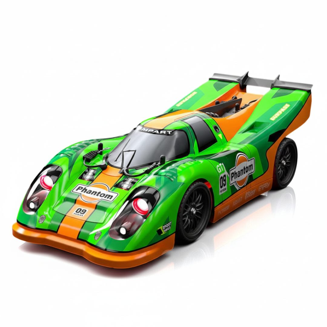 SCY 1:16 -(16307) PRO Brushless RC Car – 4WD High-Speed Racing Car | Drift| 7-Mode & LED Lights | 2.4GHz Remote | 1500mAh (Green – Pro Version)