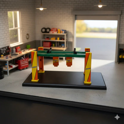 Greenlight Collectibles Armor All Four-Post Lift – Series 4 | 1:64 Scale Die-Cast Accessory