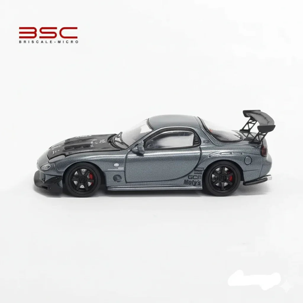 BSC 1:64 MAZDA RX-7 Grey Diecast Car Model