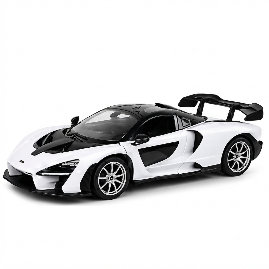 Rastar 1:14 McLaren Senna RC Car | Official Licensed Remote Control Hypercar (Model 96600) - White