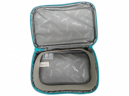 Disney Smiggle Double Decker Lunchbox – Stitch Tropical Print | Insulated Kids Lunch Bag | Blue & Teal