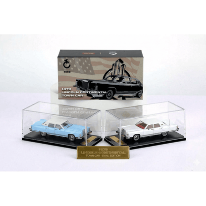TC 1:64 1979 Lincoln Continental Town Car Die-Cast Model Car | Dual Variant Premium Classic American Luxury Collectible