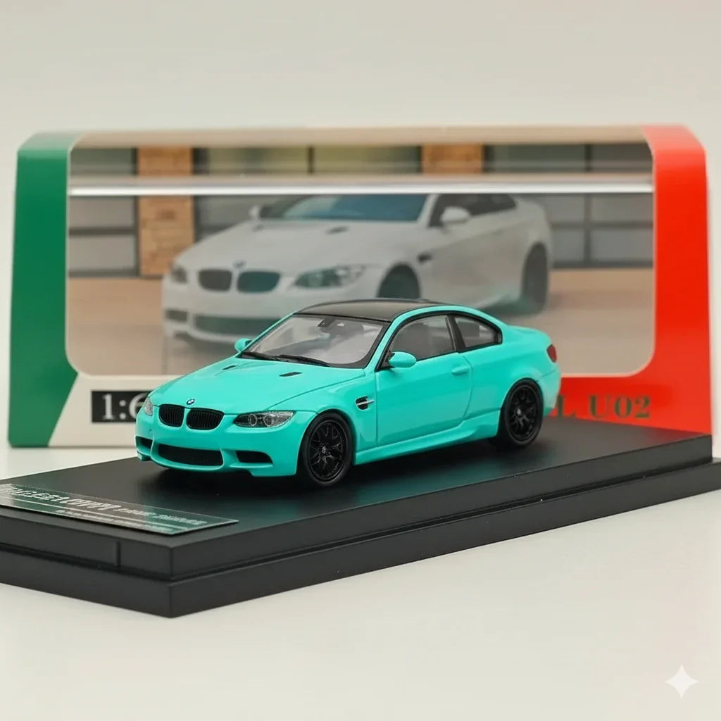 Fine Model 1:64 BMW M3 Coupe E92 – MInt Green– Die-Cast Car Model Toy Collectible