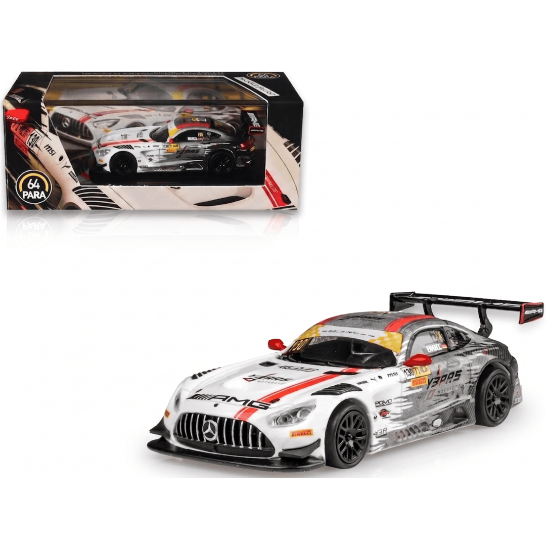 PARA64 1:64 Mercedes-AMG GT3 #130 GruppeM Racing – Maro Engel Winner Macau GT Cup FIA GT World Cup 2024 Diecast Model Car