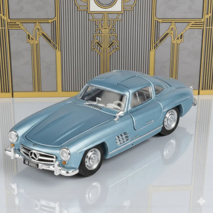 BSC 1:64 Scale Mercedes-Benz 300SL (1955) Ice Blue Diecast Model Car