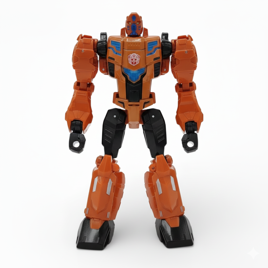 Mecha Crazed 1/10 Scale Robot Transforming Action Figure | Deformation Transforming With Weapon For Kids