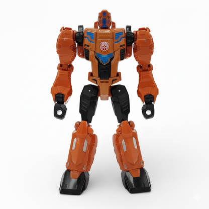 Mecha Crazed 1/10 Scale Robot Transforming Action Figure | Deformation Transforming With Weapon For Kids