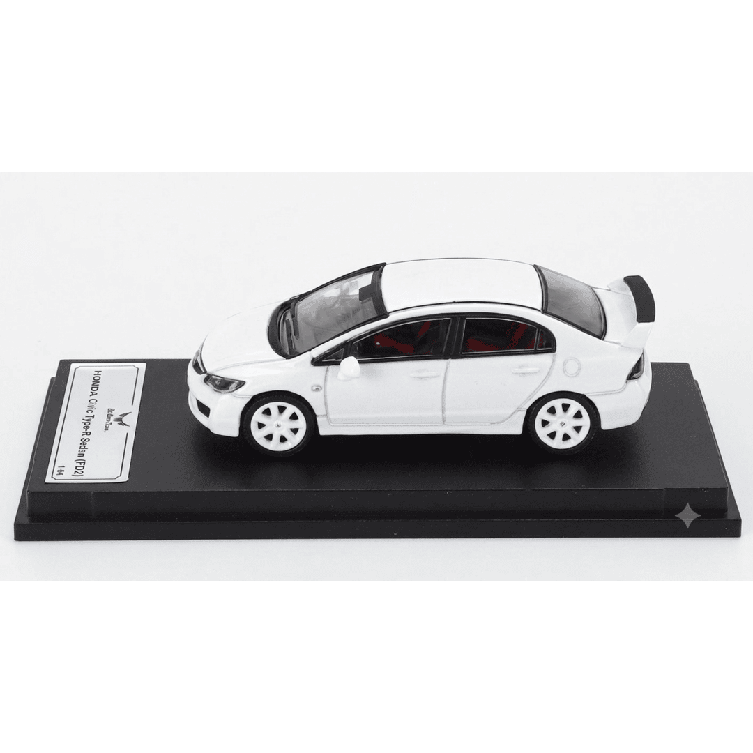 DCT Models 1:64 Honda Civic Type R (FD2) 2007 White Diecast Model Car | Premium JDM Collectible Display Edition