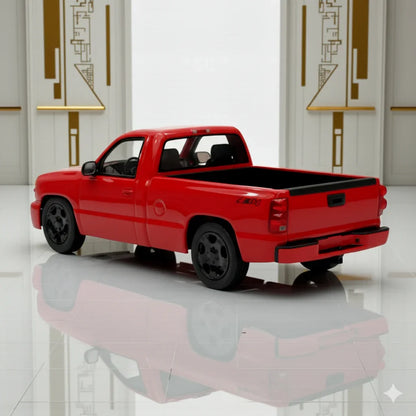 PARA64 1:64 (2006) Chevrolet Silverado Single Cab Victory Red - Diecast Car Model