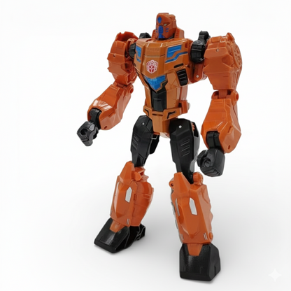 Mecha Crazed 1/10 Scale Robot Transforming Action Figure | Deformation Transforming With Weapon For Kids