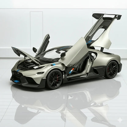 JOY JUNCTION 1:32  Bugatti Divo – Die-Cast Model Car -Grey (JJ248)