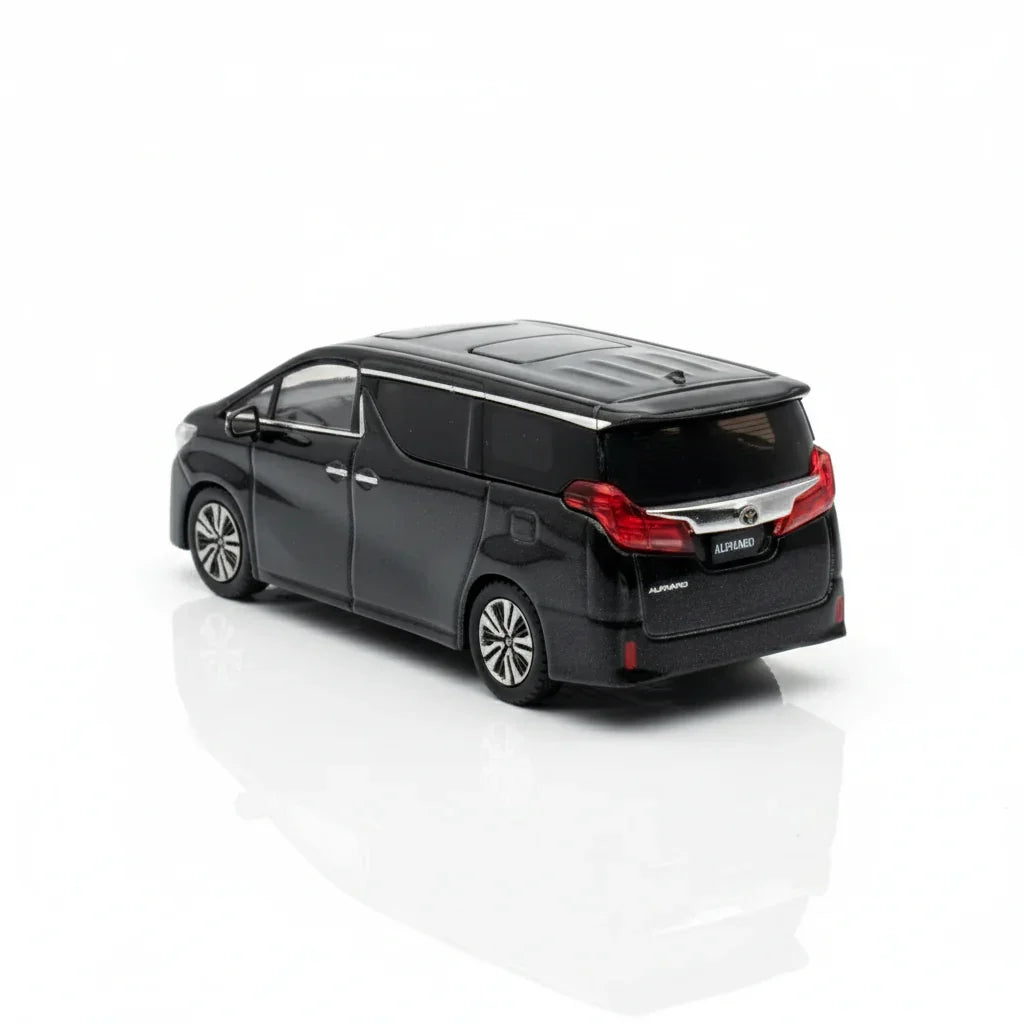 Hobby Japan 1:64 Toyota HJ645012ABK ALPHARD HYBRID (H30W) Hybrid with Sunroof Black Pearl Crystal Shine