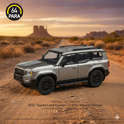 PARA 1:64 Toyota Land Cruiser LC250 2024 Meteor Silver LHD (Diecast Car)