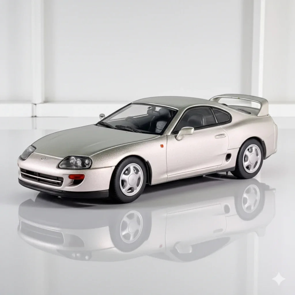 Solido 1:43 Toyota Supra MKIV (MKIV-2JZ) Silver Metallic – Diecast Model Car | S4314002