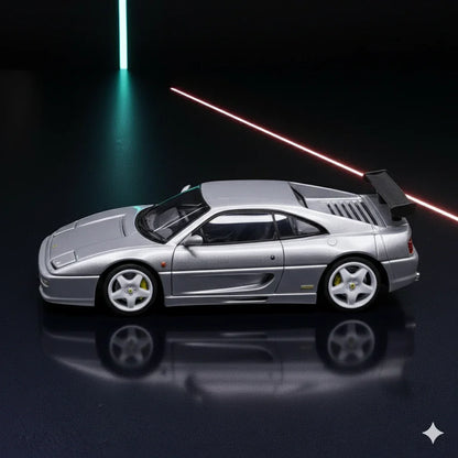 Classic Lover F355 Silver 1:64 Scale Diecast Car Model – Collector’s Edition