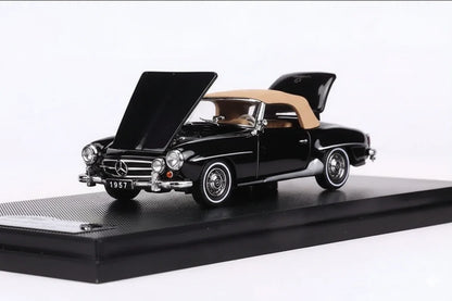GFCC 1:64 1957 Mercedes-Benz 190SL Black Diecast Model Car