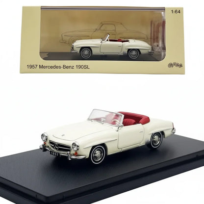 GFCC 1:64 1957 Mercedes-Benz 190SL White Diecast Model Car