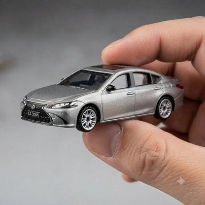 CCA 1:64 Lexus ES300h L01-01 Die-Cast Model Car – Metallic Grey Luxury Sedan | Detailed Premium Collectible Miniature Car
