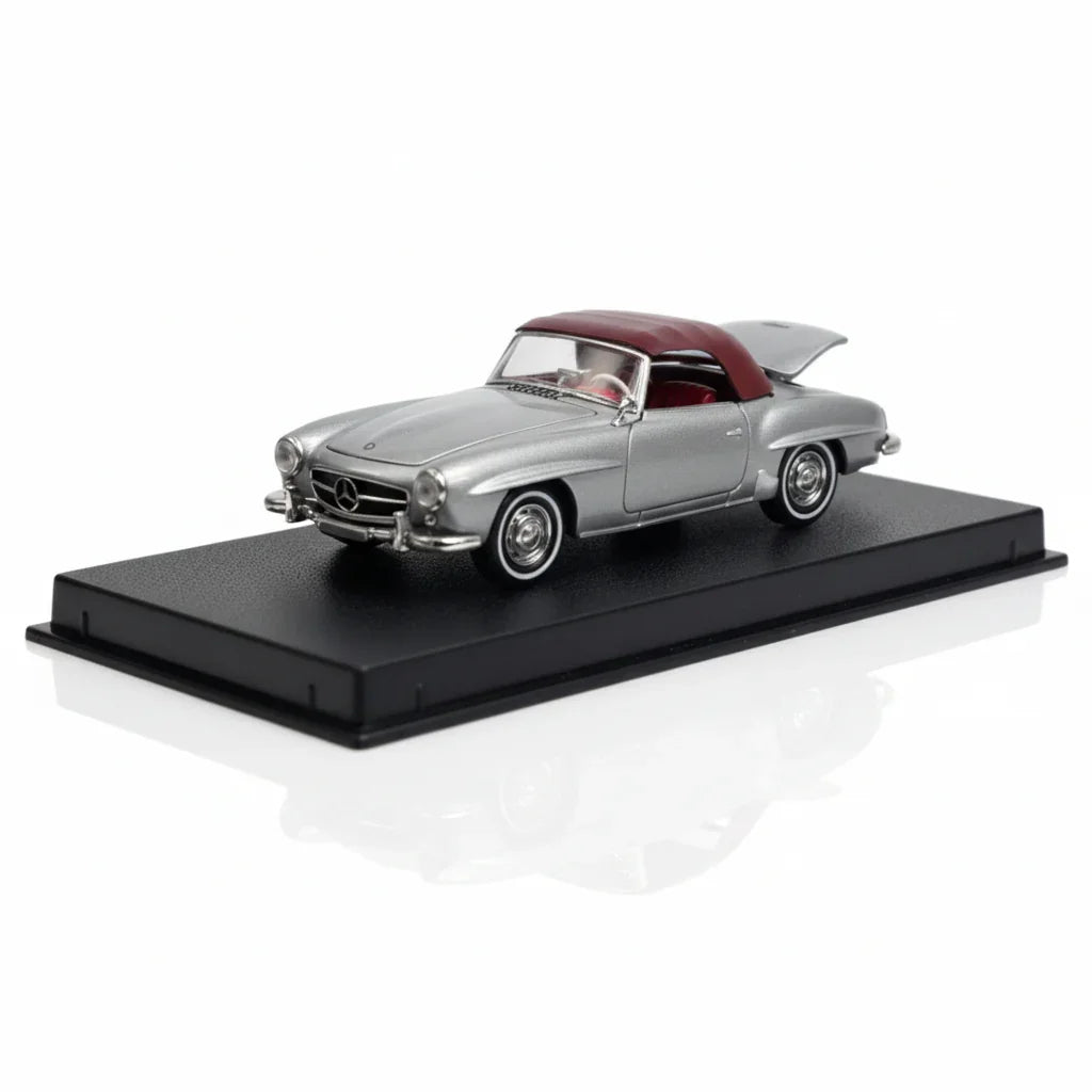 GFCC 1:64 1957 Mercedes-Benz 190SL Grey Diecast Model Car