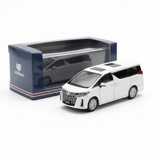 1:64 Hobby Japan Toyota ALPHARD HYBRID  (H30W) HJ645012BW  With Sunroof White Pearl Crystal Shine Diecast Car Model