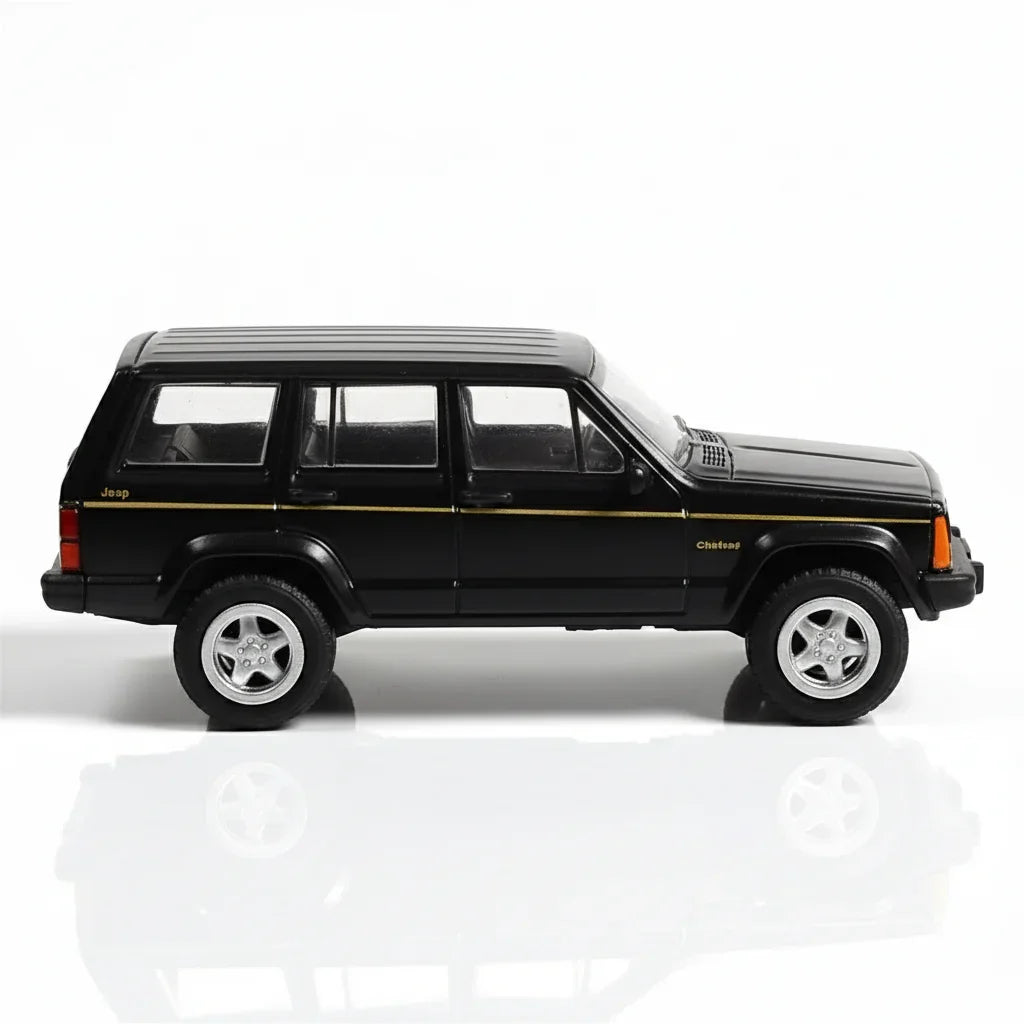 Greenlight Garbage Pail Kids – 1993 Jeep Cherokee with Tangled Tim Peelable Sticker (1:64 Scale Die-Cast)