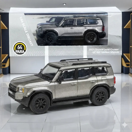 PARA 1:64 Toyota Land Cruiser LC250 2024 Meteor Silver LHD (Diecast Car)