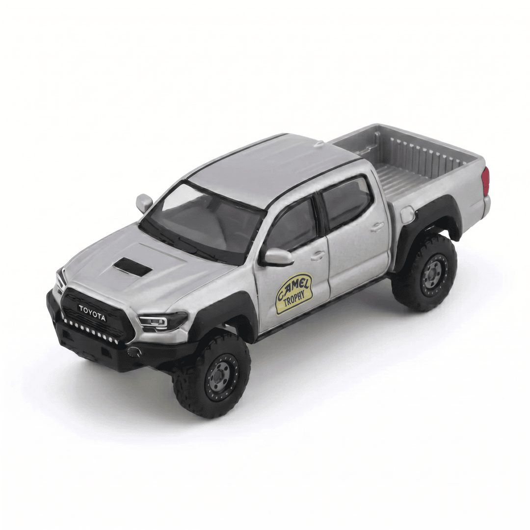Toyota Tacoma TRD Pro Overland Camping Truck Diecast Model 1:64 Scale with Adventure Accessories