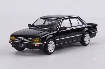 Shadow 1:64 Peugeot 505 Sedan Diecast Model Car | Premium Collectible with 2 Color Variants
