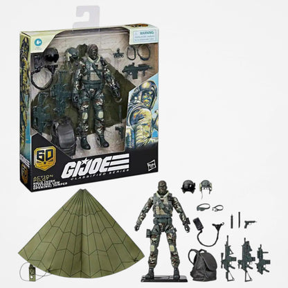 Hasbro G.I. Joe Classified Series 60th Anniversary Action Pilot HALO (High Altitude Low Opening) Jumper 6-Inch Action Figure | Premium Collectible with Accessories