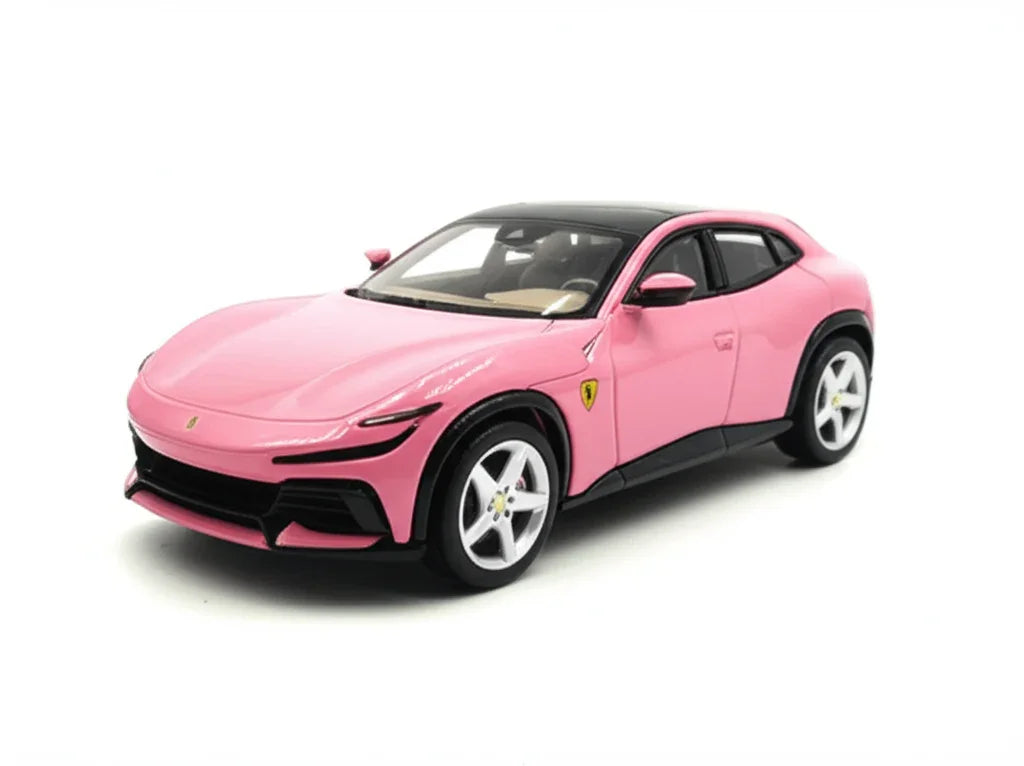 Funny Model 1:64 Scale Pink F Purosangue SUV Luxury Sports Model Diecast Metal Car - Jaiman Toys