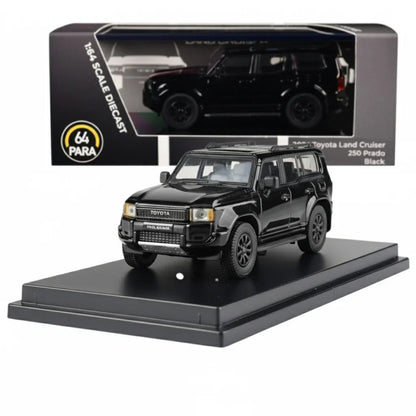 PARA64 1:64 2024 Toyota Land Cruiser 250 RHD Prado Black  PA-65744 Diecast Car Model