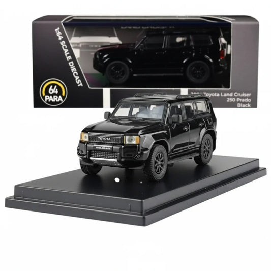 PARA64 1:64 2024 Toyota Land Cruiser 250 RHD Prado Black  PA-65744 Diecast Car Model